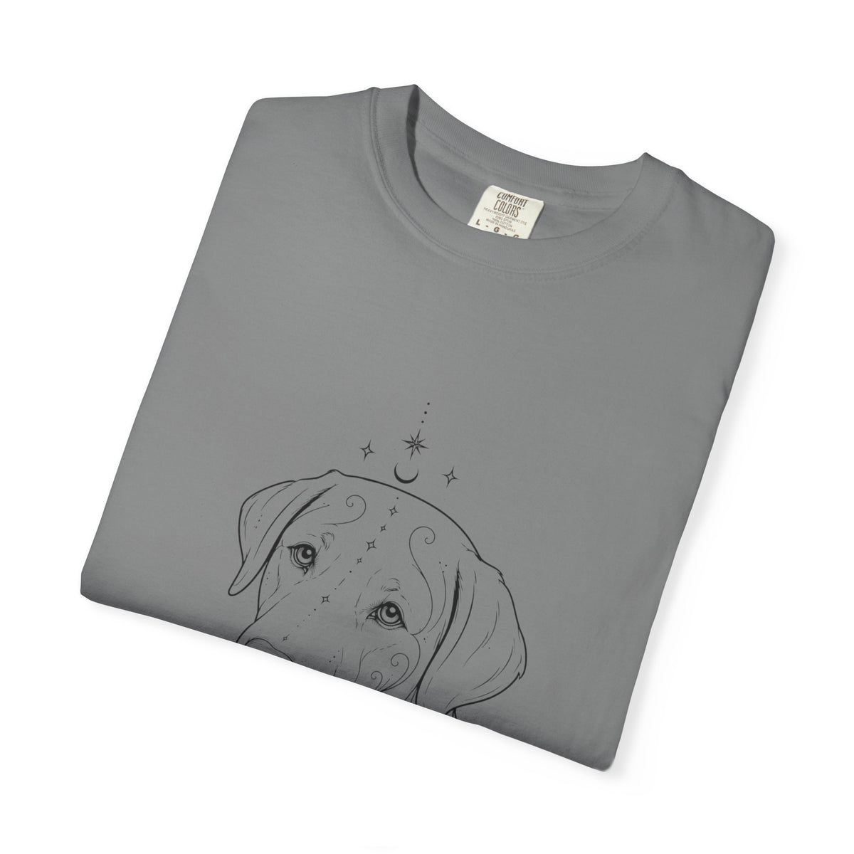 Mystical Labrador Retriever Line Art T-Shirt — Minimal Dog Portrait Tee
