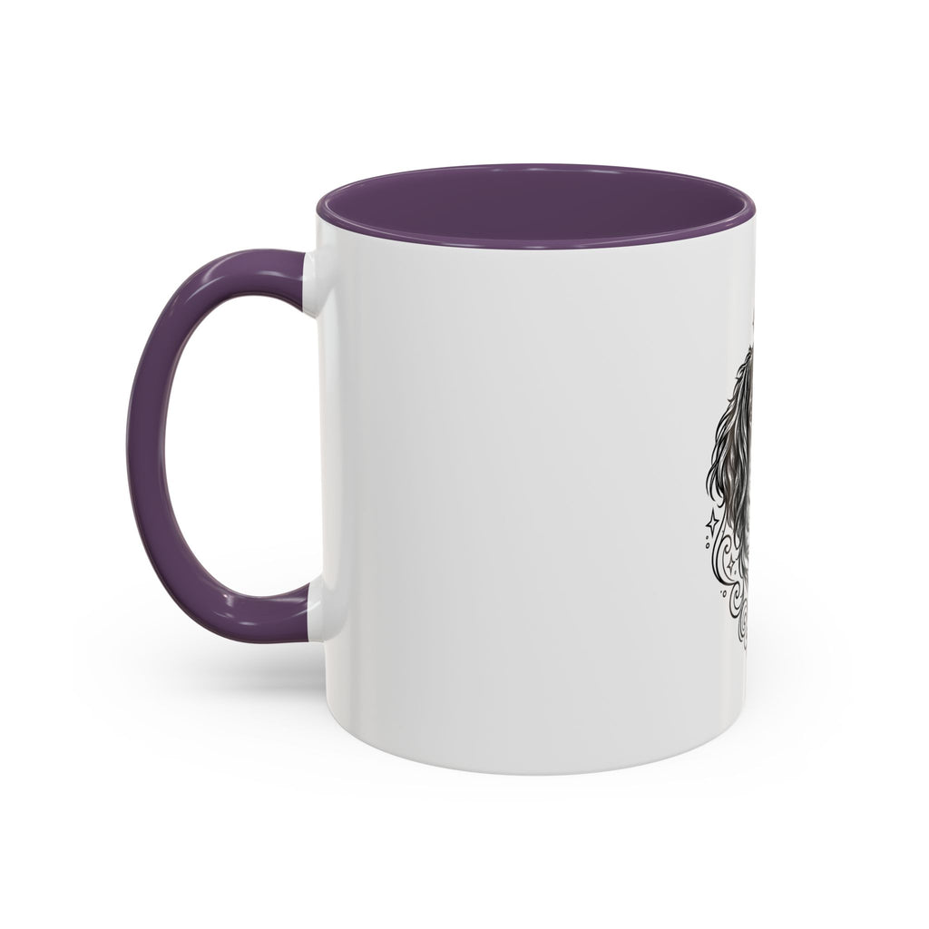 Mystical Stabyhoun Line Art Accent Coffee Mug – Mystical Dog Portrait 11/15oz