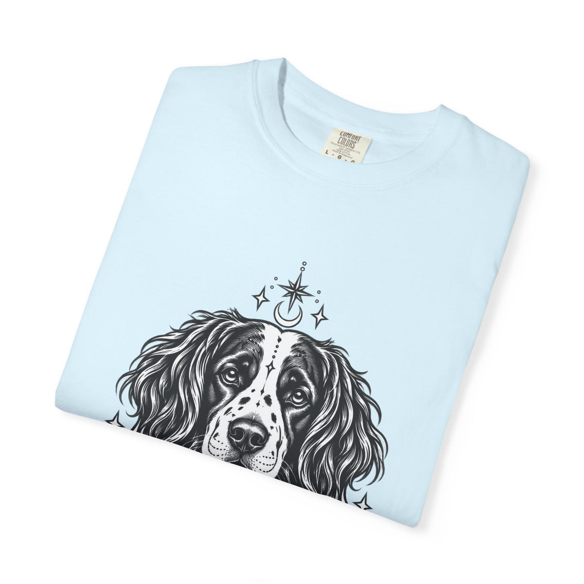 Mystical Stabyhoun Line Art T-Shirt — Minimal Dog Portrait Tee