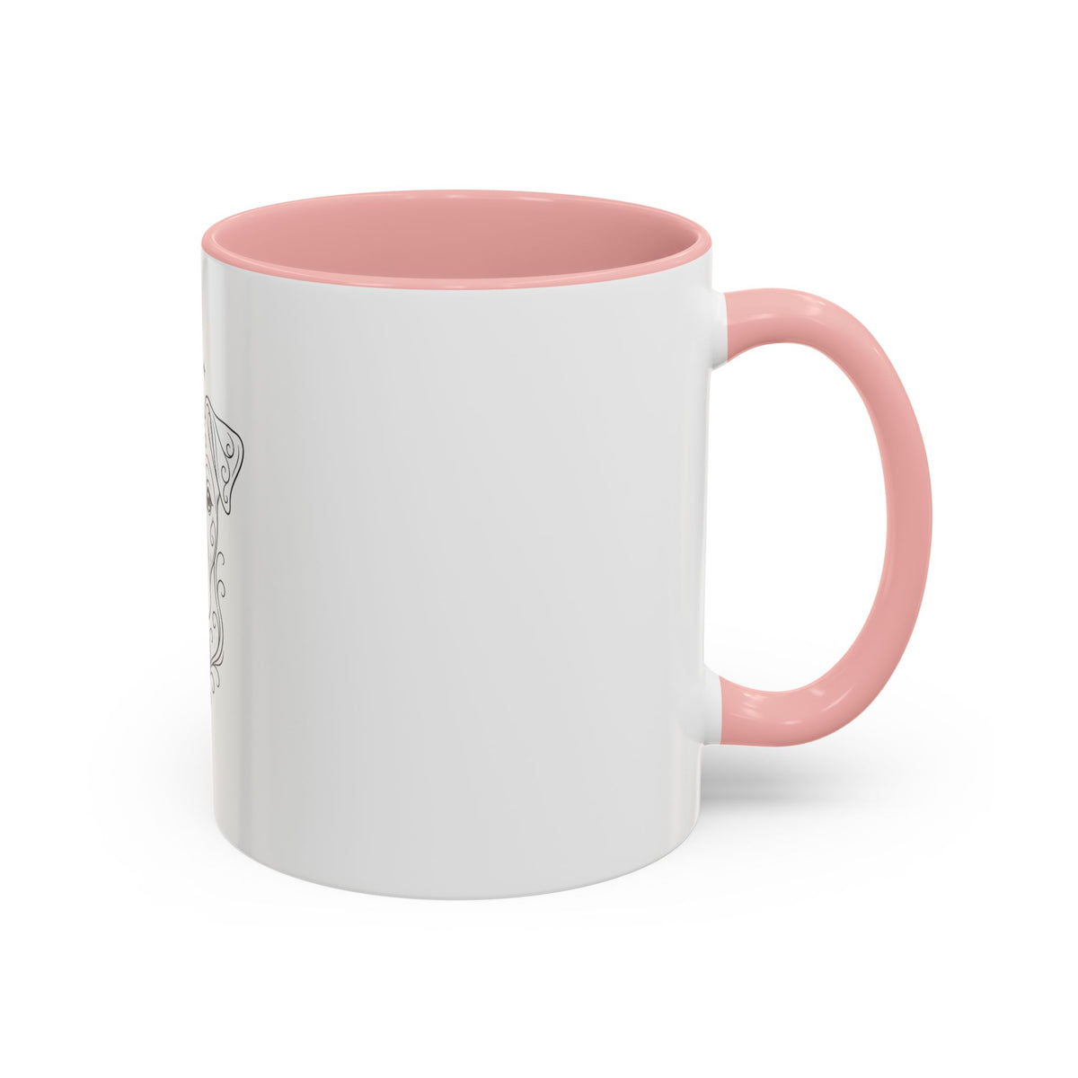 Mystical Jack Russell Terrier Line Art Accent Coffee Mug – Mystical Dog Portrait 11/15oz