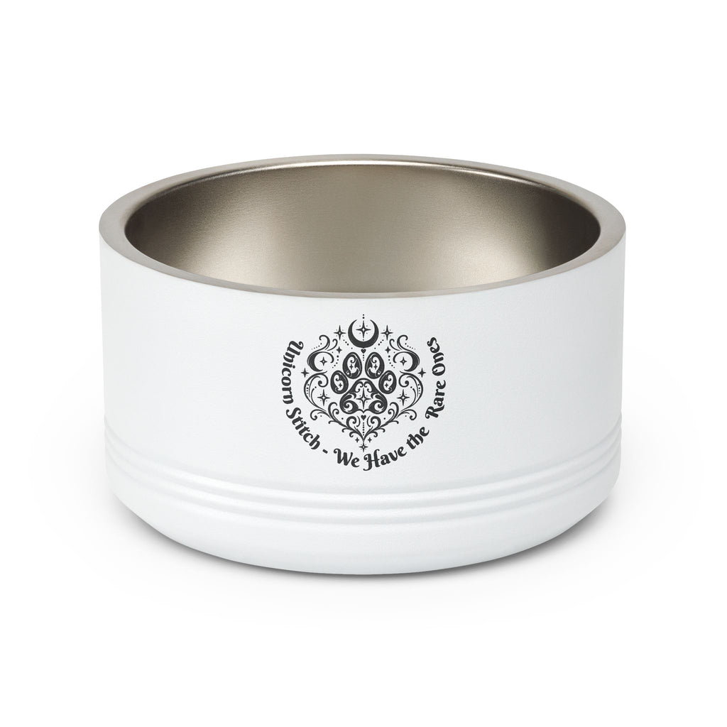 Pet Bowl - "Rally Training Made Me Hungry" Designer 18oz Stainless Steel Pet Food Bowl