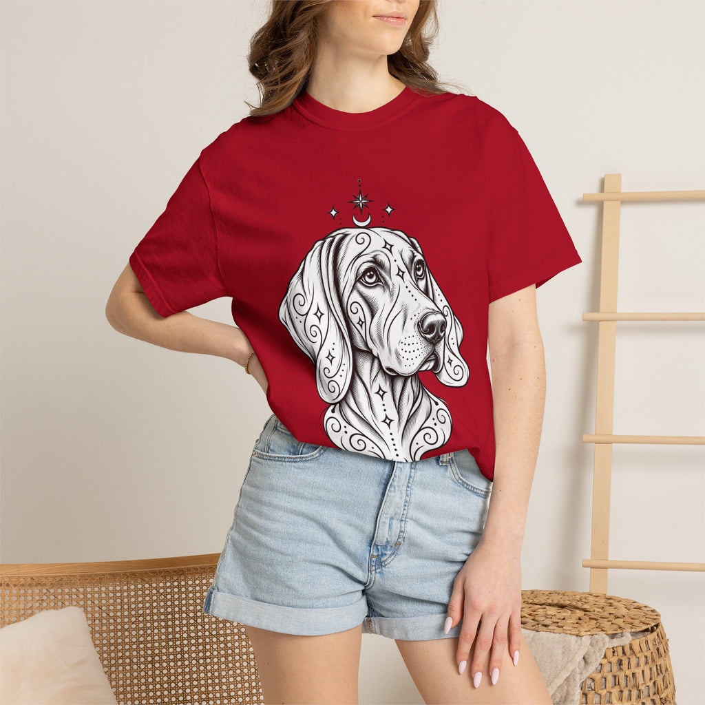 Mystical Weimaraner Line Art T-Shirt — Minimal Dog Portrait Tee
