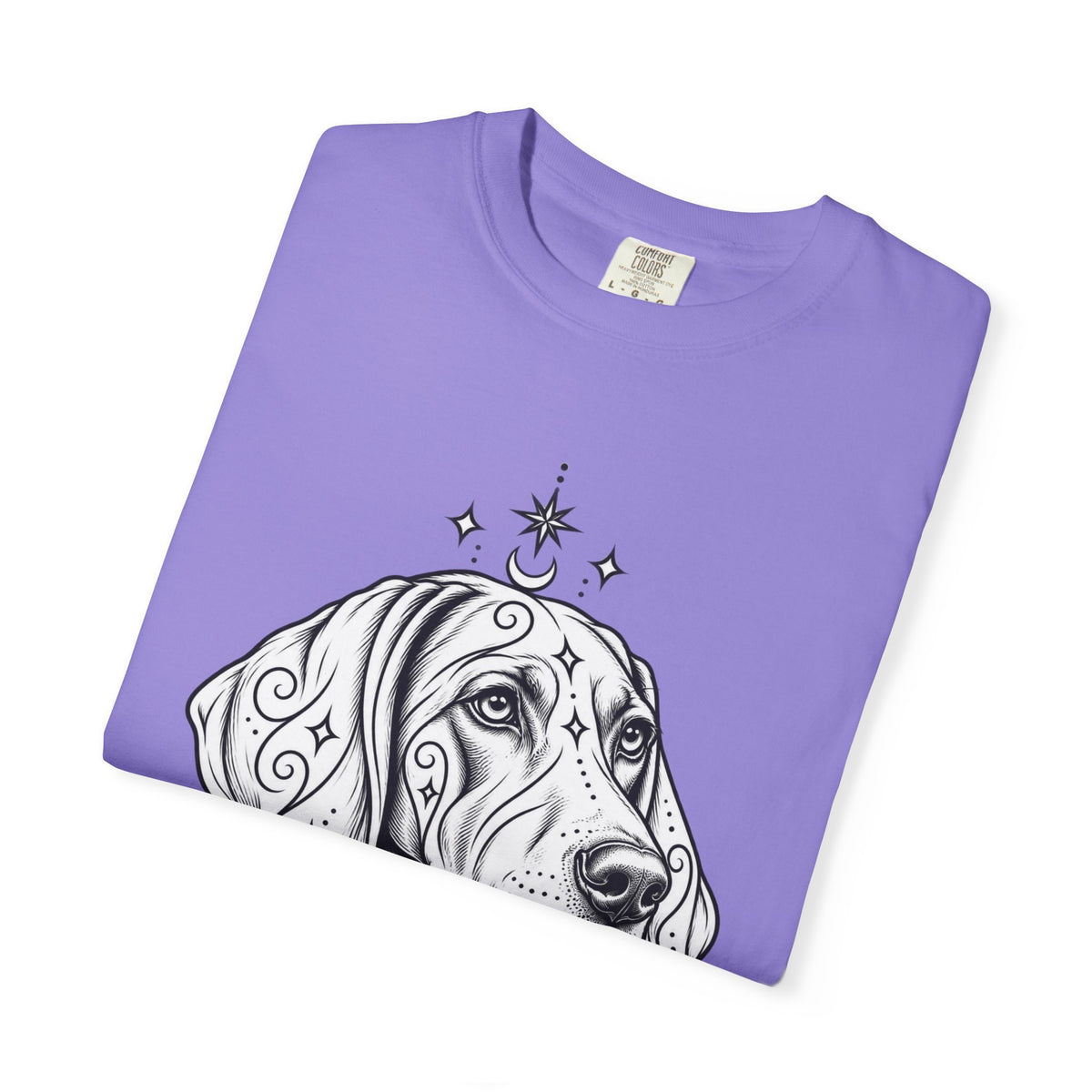 Mystical Weimaraner Line Art T-Shirt — Minimal Dog Portrait Tee