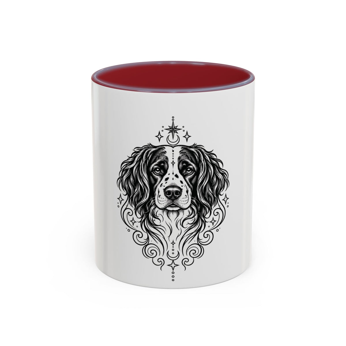 Mystical Stabyhoun Line Art Accent Coffee Mug – Mystical Dog Portrait 11/15oz