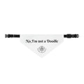 Clip-On Pet Bandana — No, I'm not a Doodle" Dog Collar Accessory