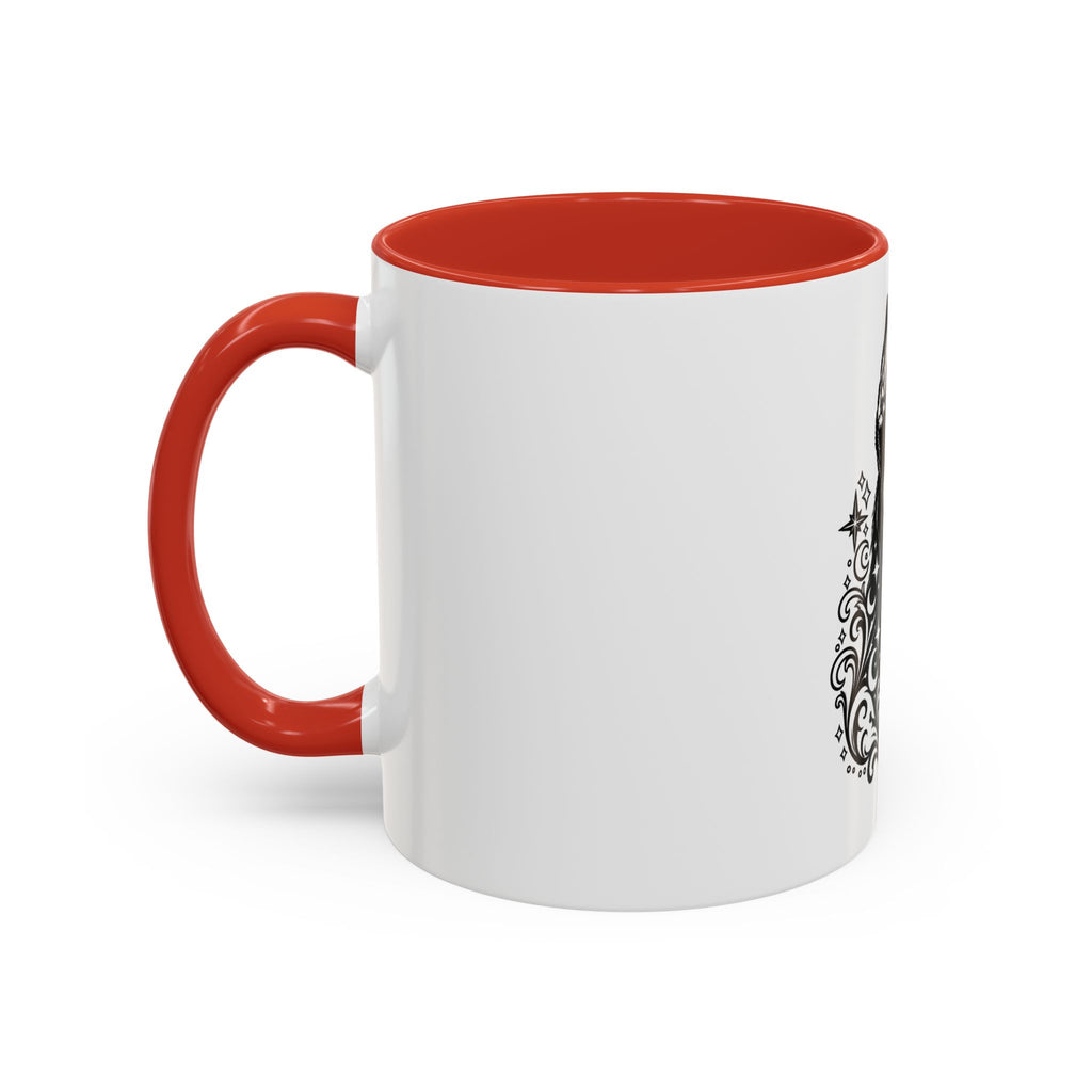 Mystical Beauceron CE Line Art Accent Coffee Mug – Mystical Dog Portrait 11/15oz