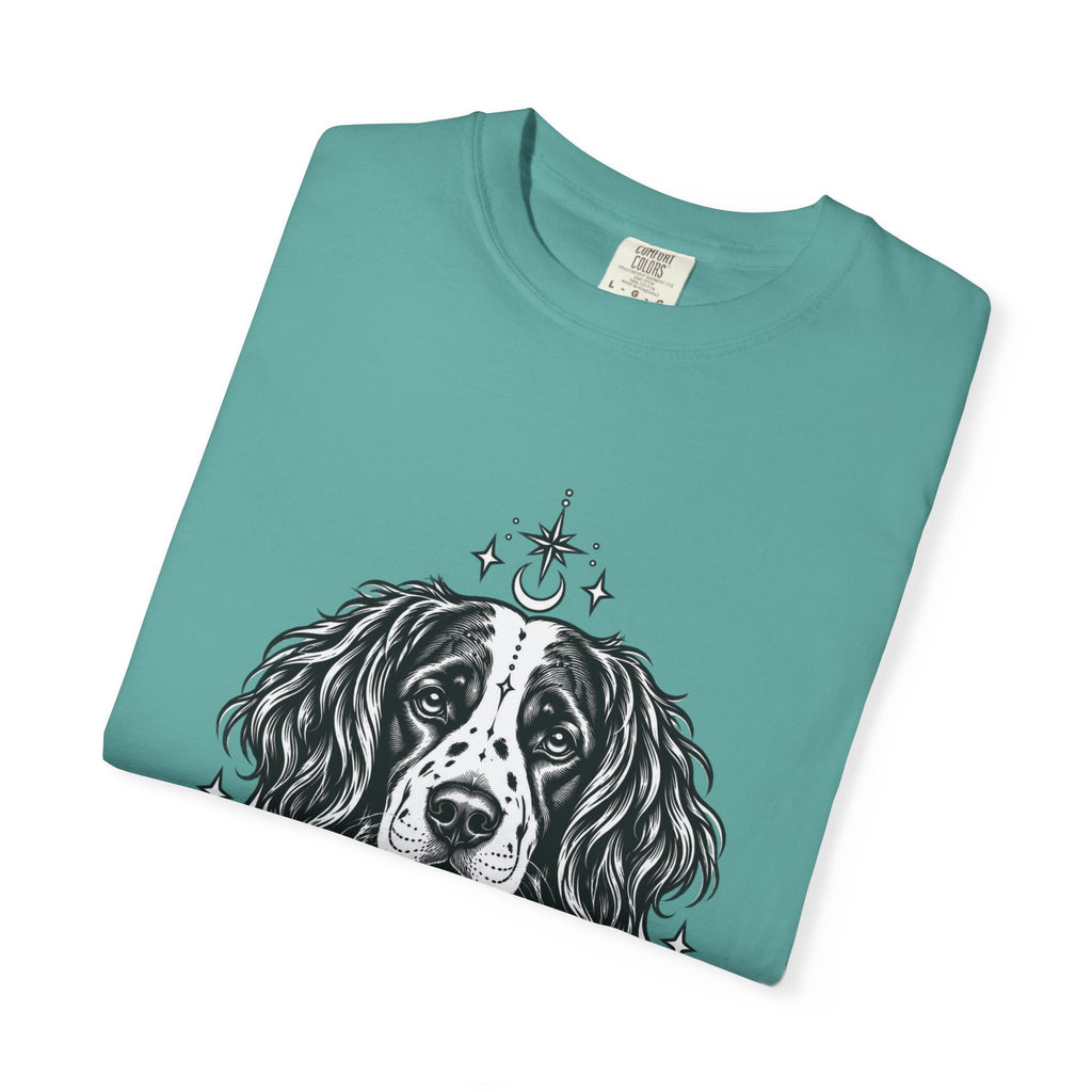 Mystical Stabyhoun Line Art T-Shirt — Minimal Dog Portrait Tee