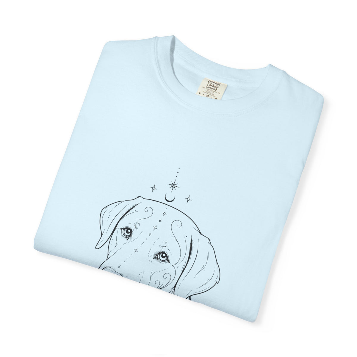Mystical Labrador Retriever Line Art T-Shirt — Minimal Dog Portrait Tee