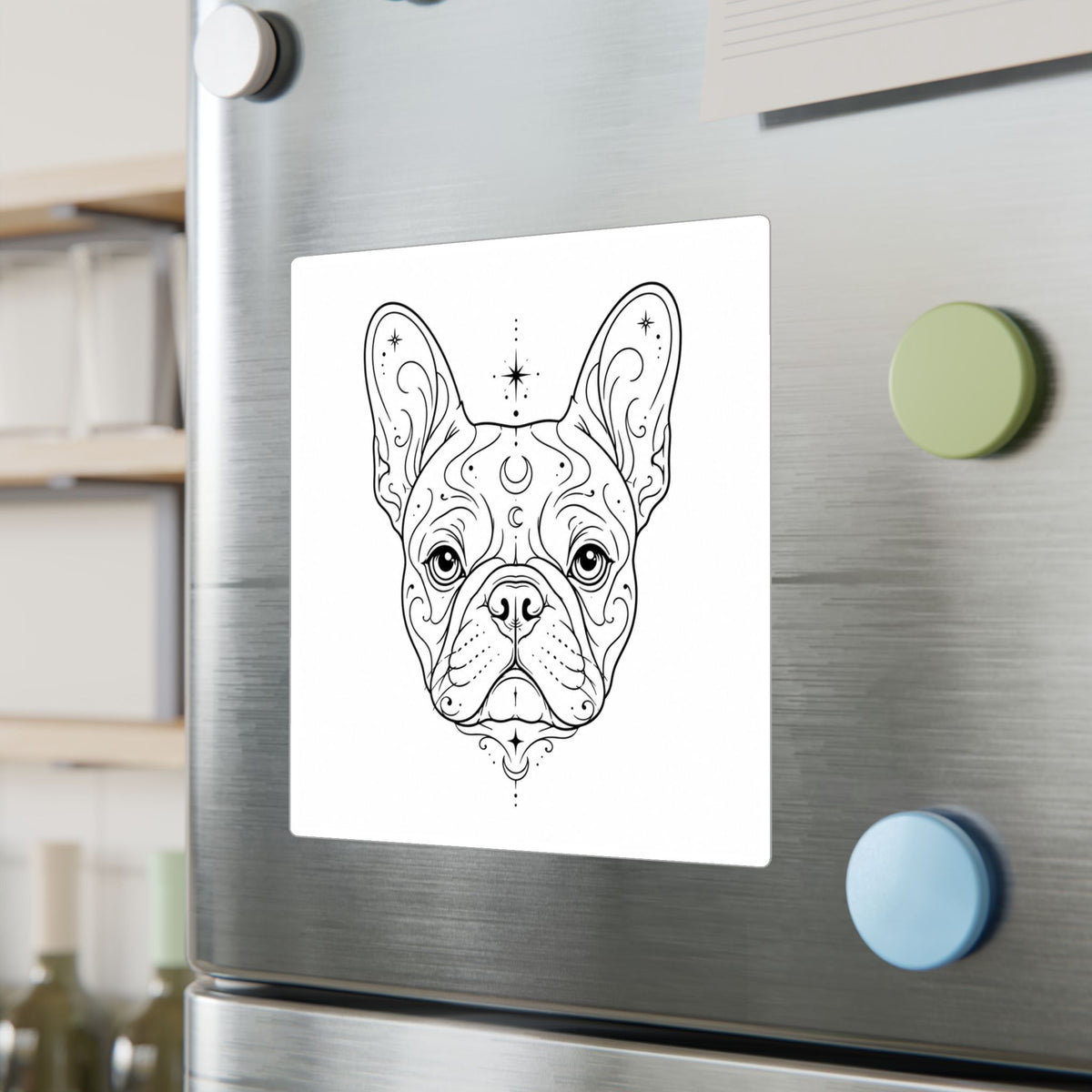Mystical French Bulldog Mandala Sticker — Kiss-Cut Vinyl Decal