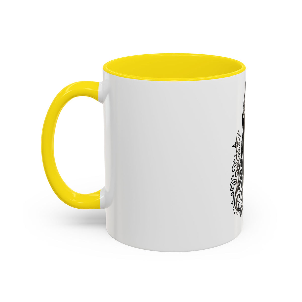 Mystical Beauceron CE Line Art Accent Coffee Mug – Mystical Dog Portrait 11/15oz