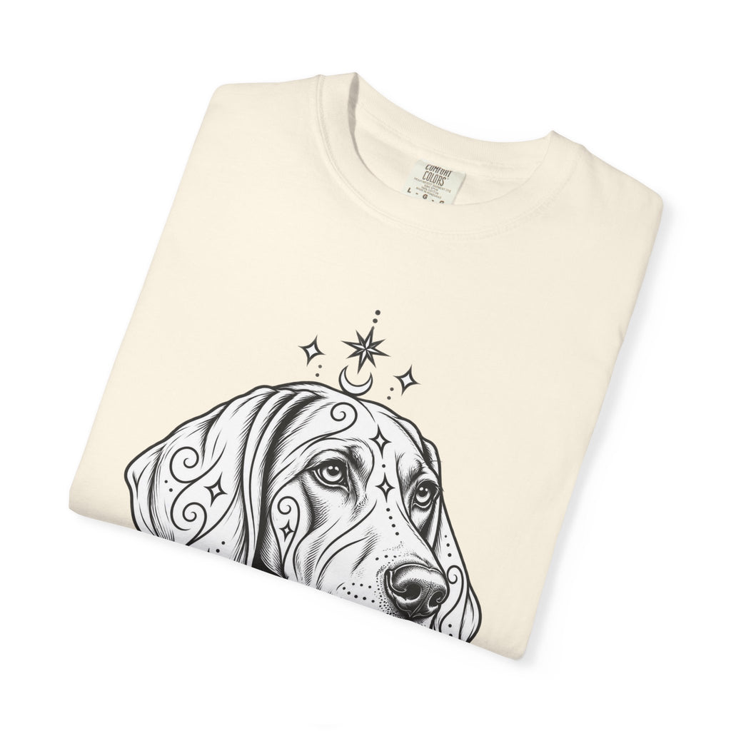 Mystical Weimaraner Line Art T-Shirt — Minimal Dog Portrait Tee