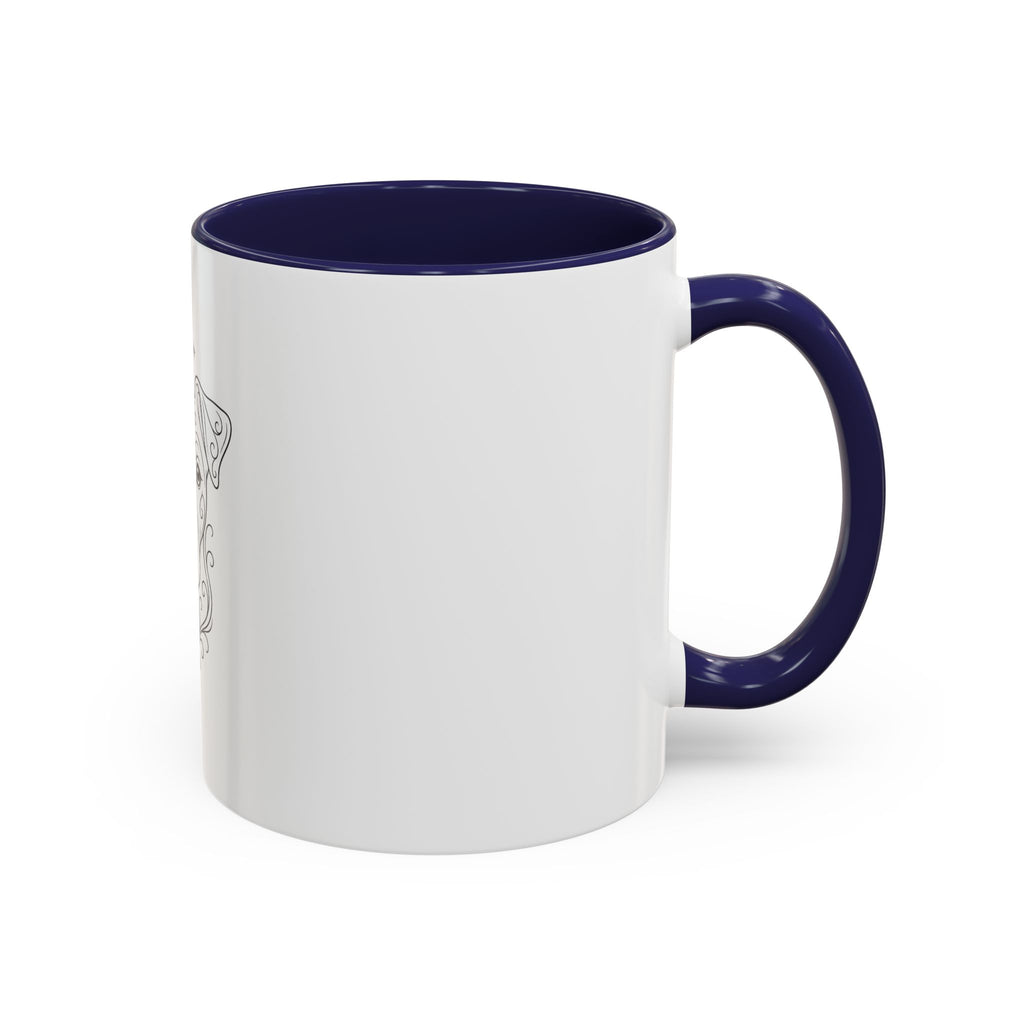 Mystical Jack Russell Terrier Line Art Accent Coffee Mug – Mystical Dog Portrait 11/15oz