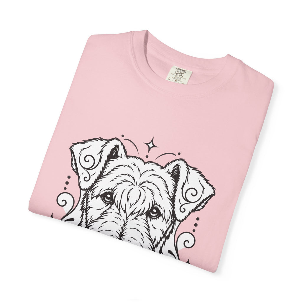 Mystical Lakeland Terrier Line Art T-Shirt — Minimal Dog Portrait Tee