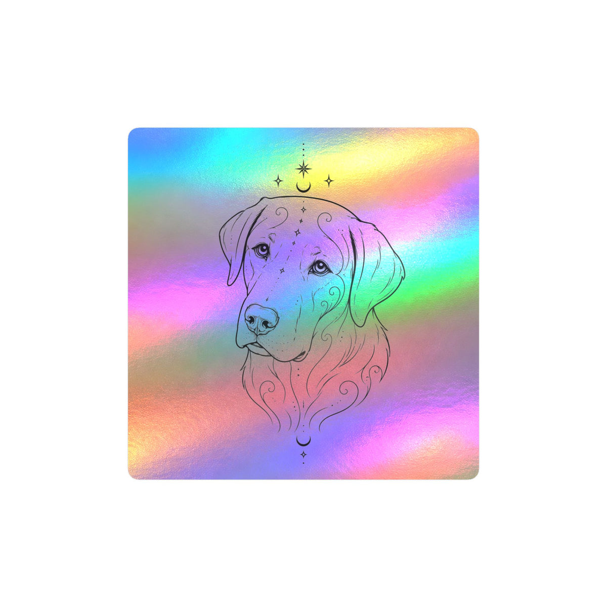 Mystical Labrador Retriever Mandala Sticker — Kiss-Cut Vinyl Decal