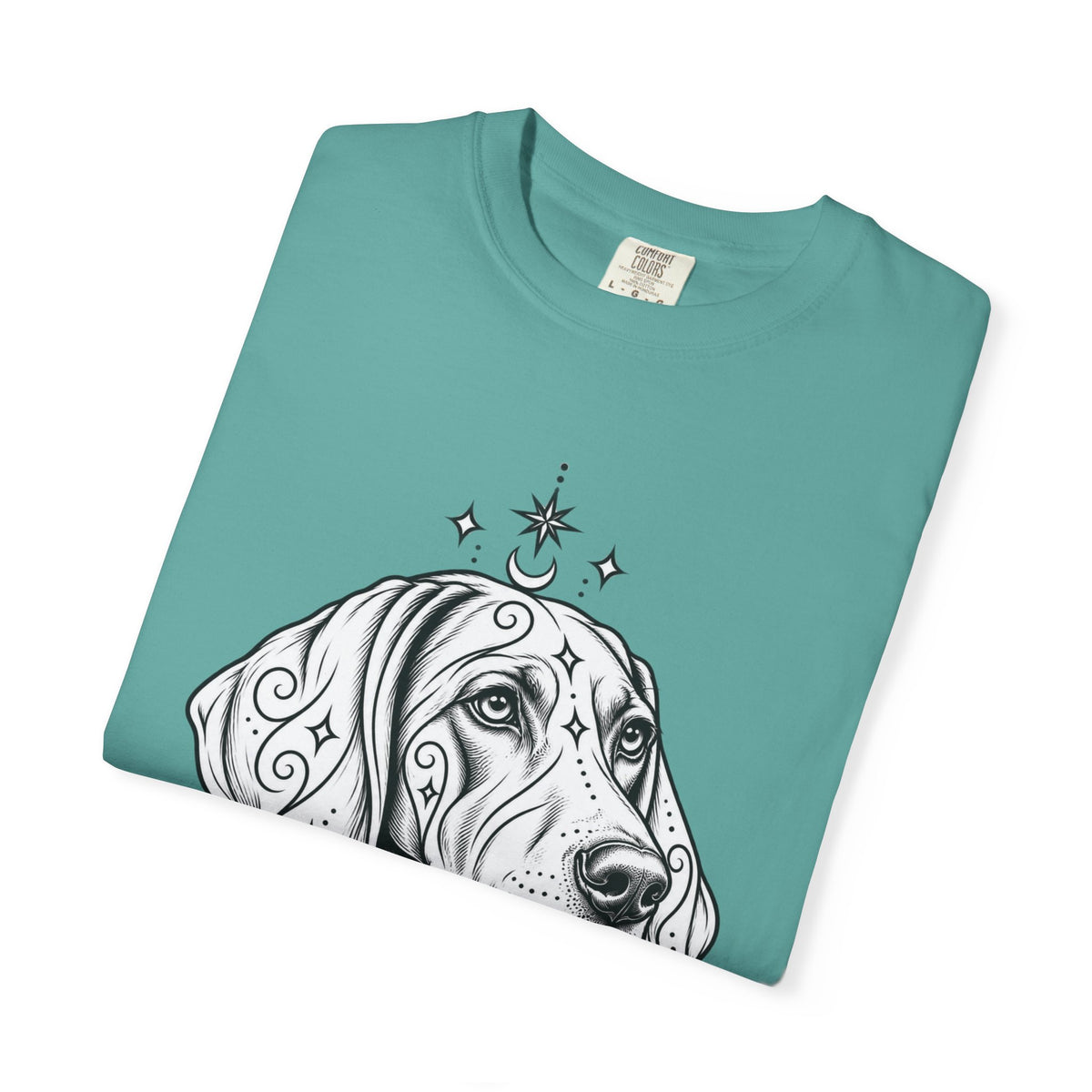 Mystical Weimaraner Line Art T-Shirt — Minimal Dog Portrait Tee