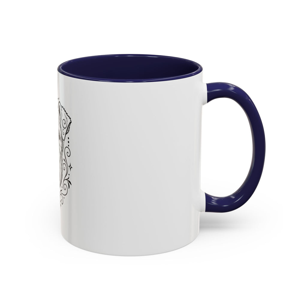 Mystical Lakeland Terrier Line Art Accent Coffee Mug – Mystical Dog Portrait 11/15oz