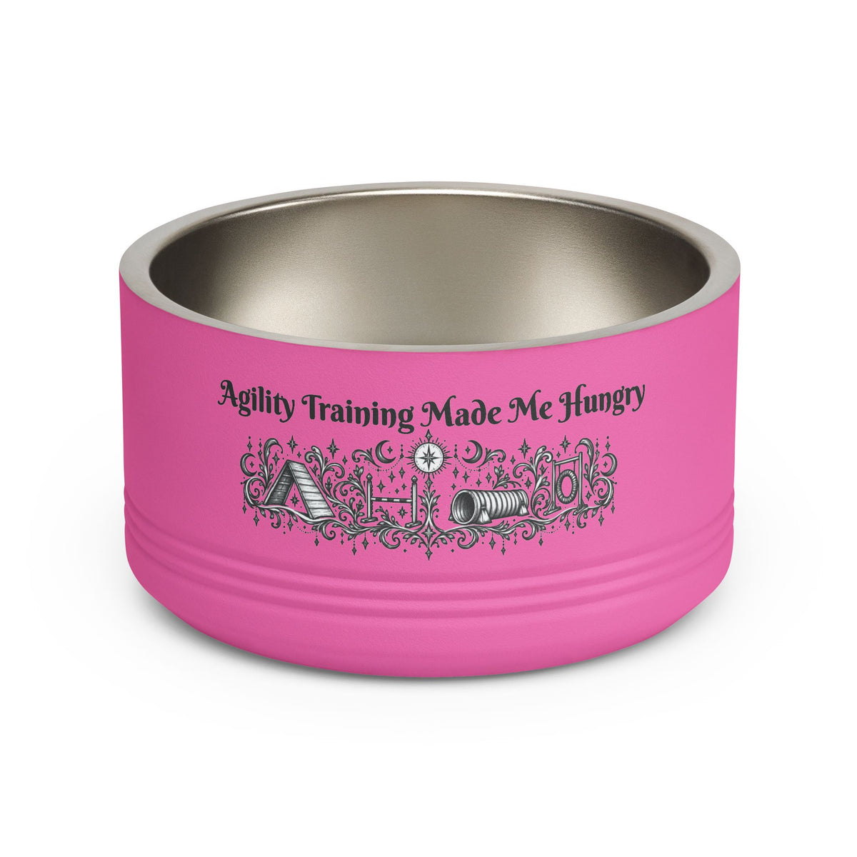 Copy of Pet Bowl - "Bis Appetite" Designer 18oz Stainless Steel Pet Food Bowl