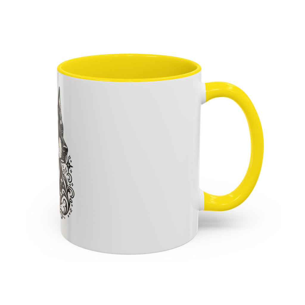 Mystical Beauceron CE Line Art Accent Coffee Mug – Mystical Dog Portrait 11/15oz