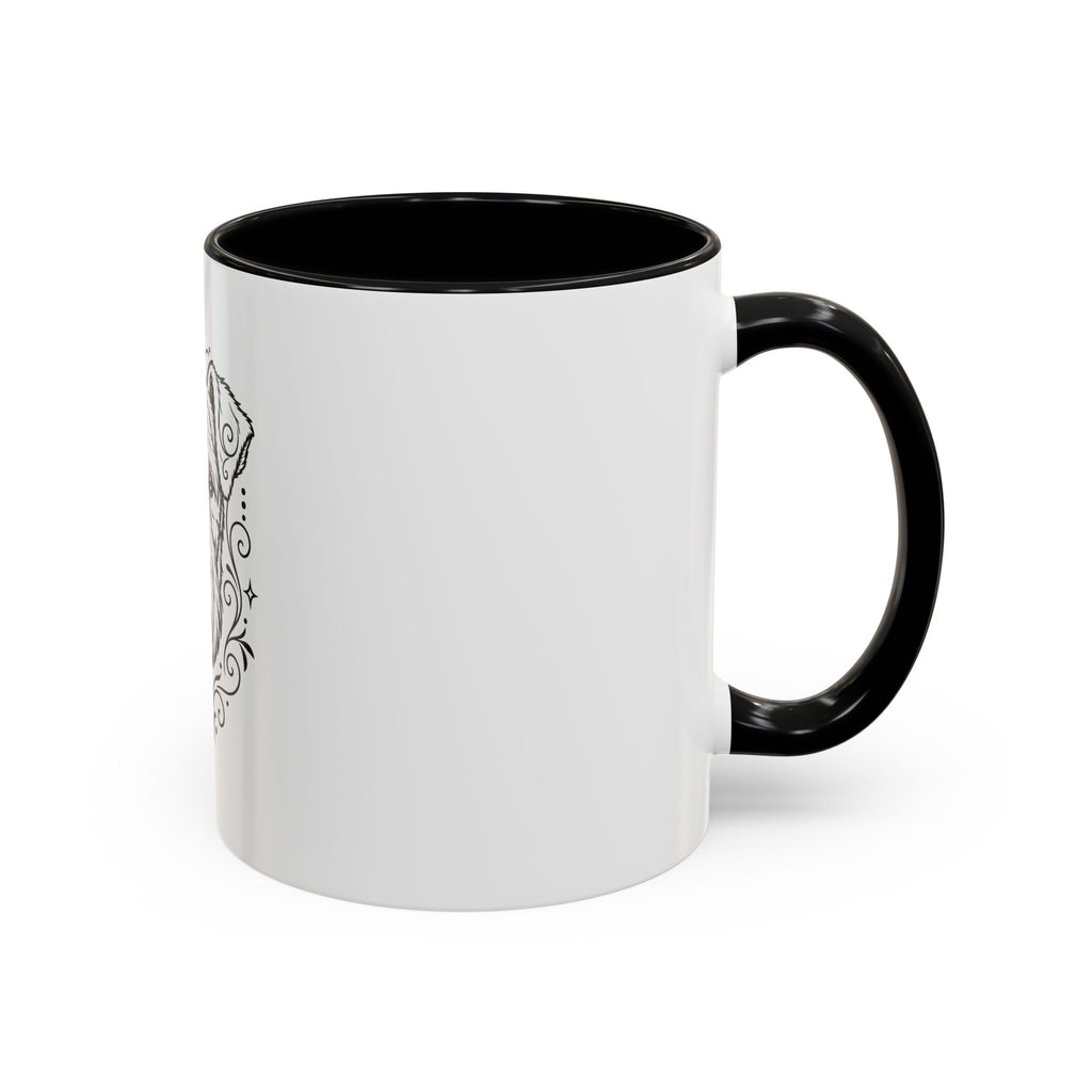 Mystical Lakeland Terrier Line Art Accent Coffee Mug – Mystical Dog Portrait 11/15oz