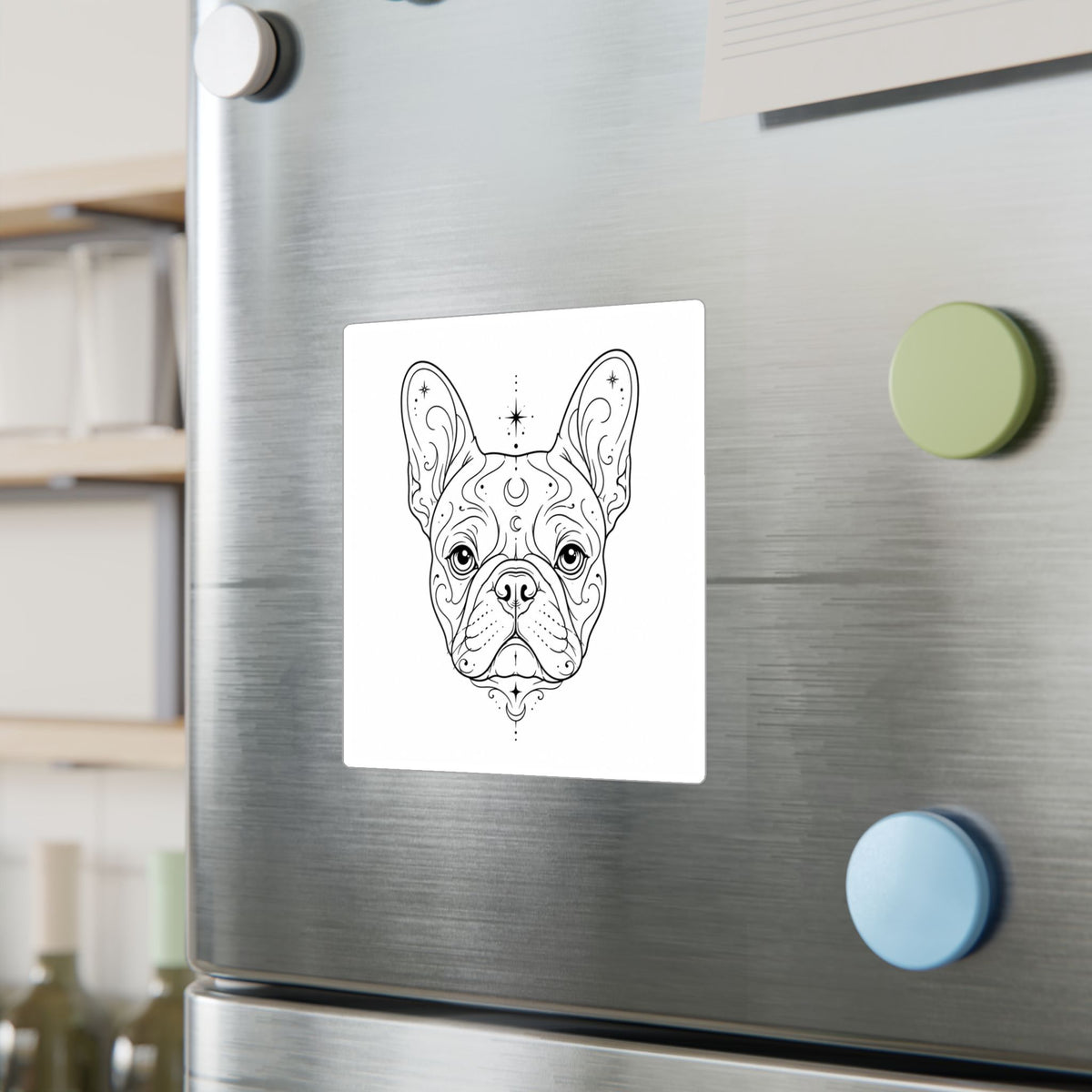 Mystical French Bulldog Mandala Sticker — Kiss-Cut Vinyl Decal