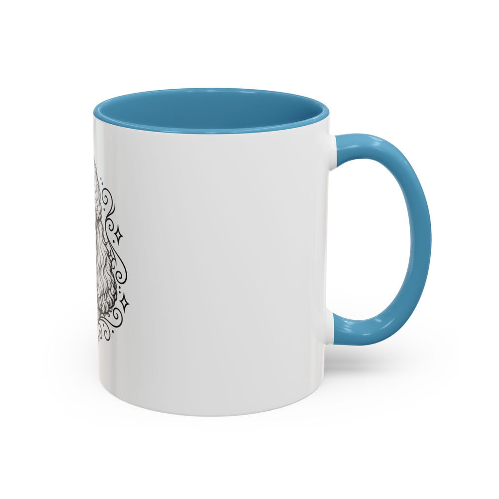 Copy of Mystical Miniature Poodle Line Art Accent Coffee Mug – Mystical Dog Portrait 11/15oz