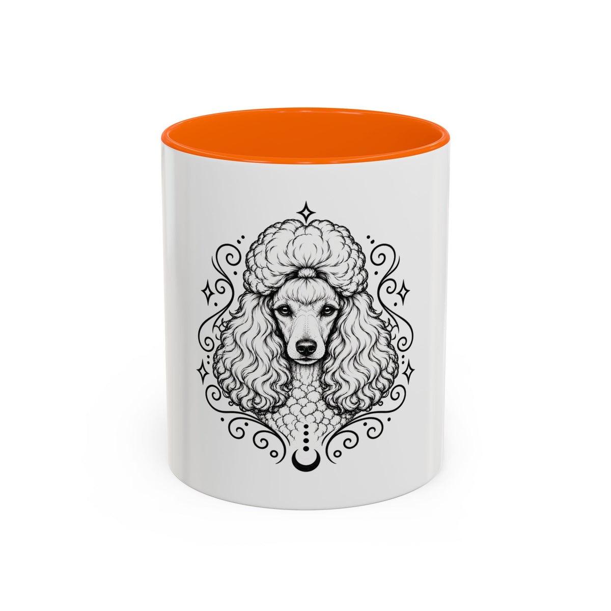 Copy of Mystical Miniature Poodle Line Art Accent Coffee Mug – Mystical Dog Portrait 11/15oz