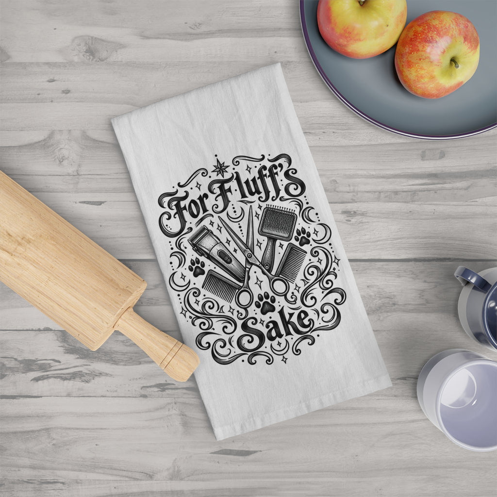 Mystical FFS Tea Towel — Funny Pet Grooming Kitchen Towel