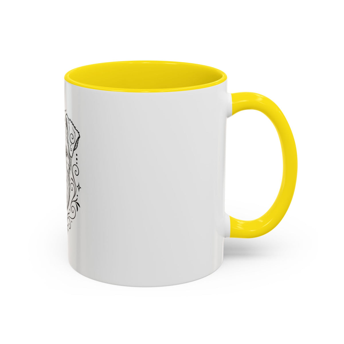Mystical Lakeland Terrier Line Art Accent Coffee Mug – Mystical Dog Portrait 11/15oz