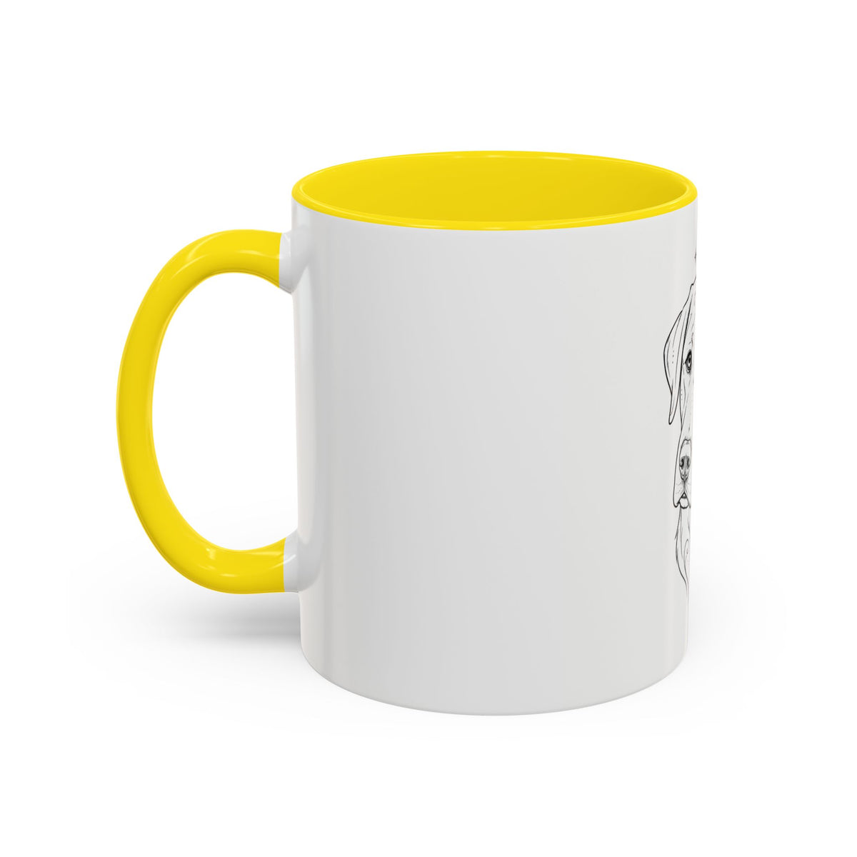 Mystical Labrador Retriever Line Art Accent Coffee Mug – Mystical Dog Portrait 11/15oz