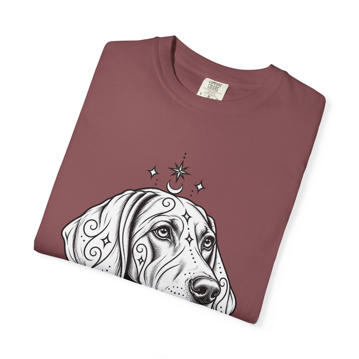 Mystical Weimaraner Line Art T-Shirt — Minimal Dog Portrait Tee