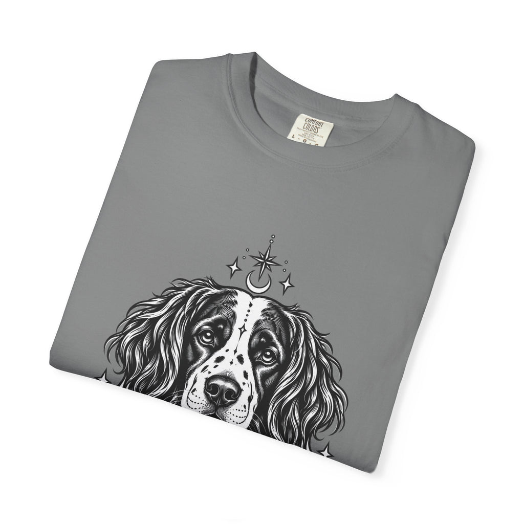 Mystical Stabyhoun Line Art T-Shirt — Minimal Dog Portrait Tee