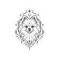 Mystical Pomeranian Mandala Sticker — Kiss-Cut Vinyl Decal