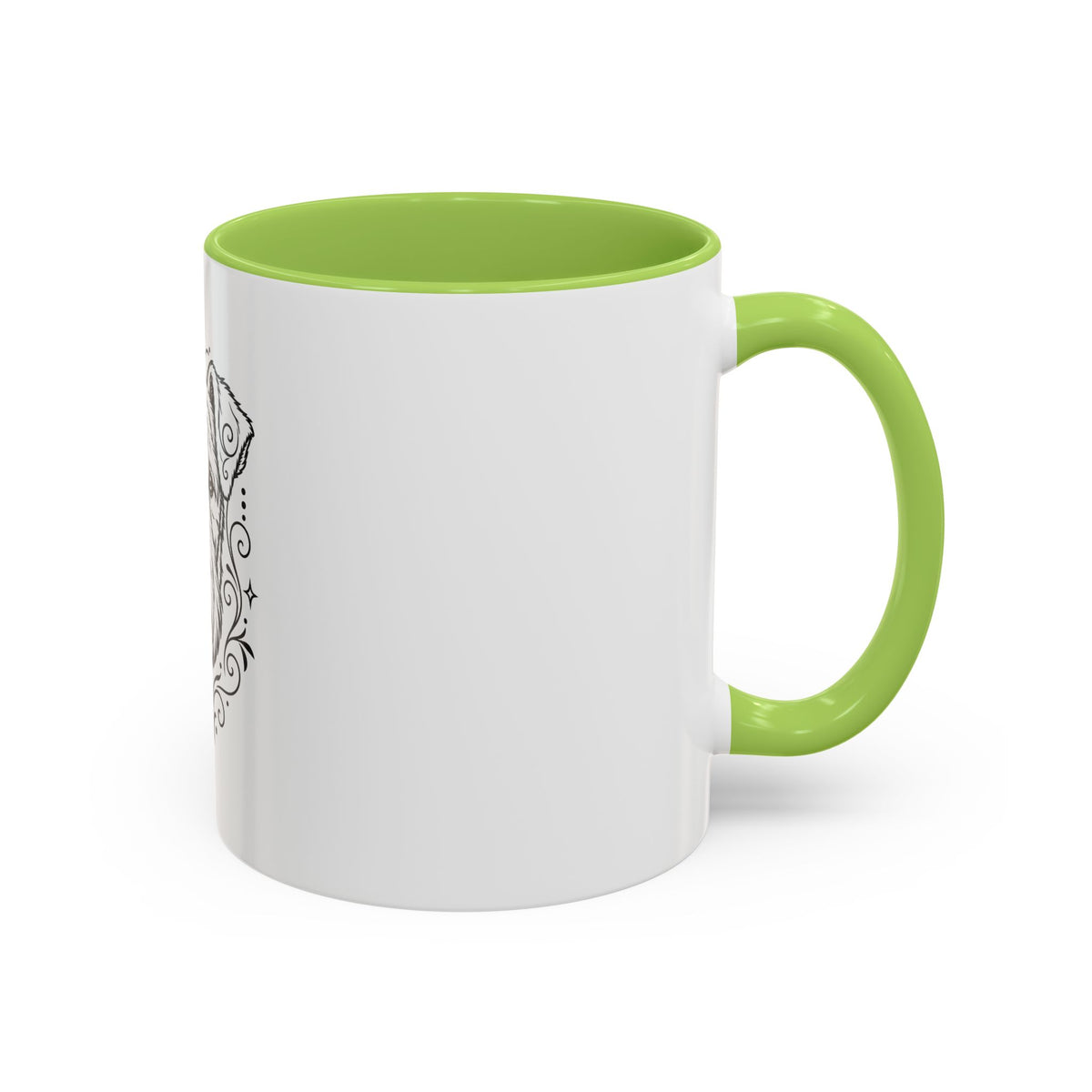 Mystical Lakeland Terrier Line Art Accent Coffee Mug – Mystical Dog Portrait 11/15oz
