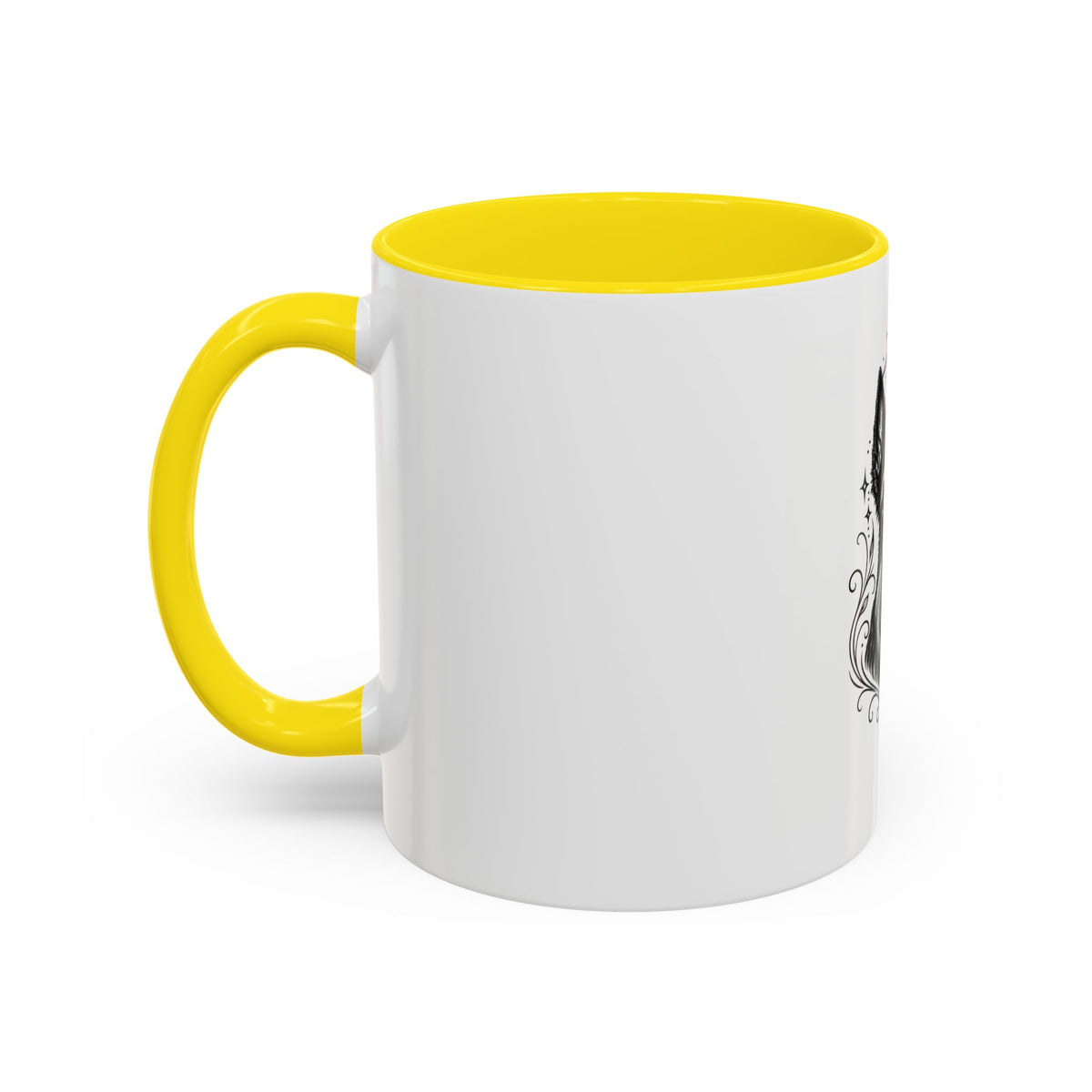 Mystical Scottish Terrier Line Art Accent Coffee Mug – Mystical Dog Portrait 11/15oz
