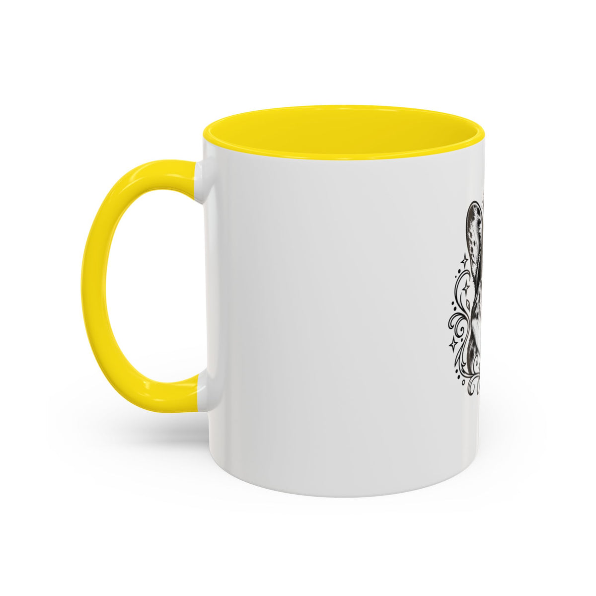 Mystical Cardigan Welsh Corgi Line Art Accent Coffee Mug – Mystical Dog Portrait 11/15oz