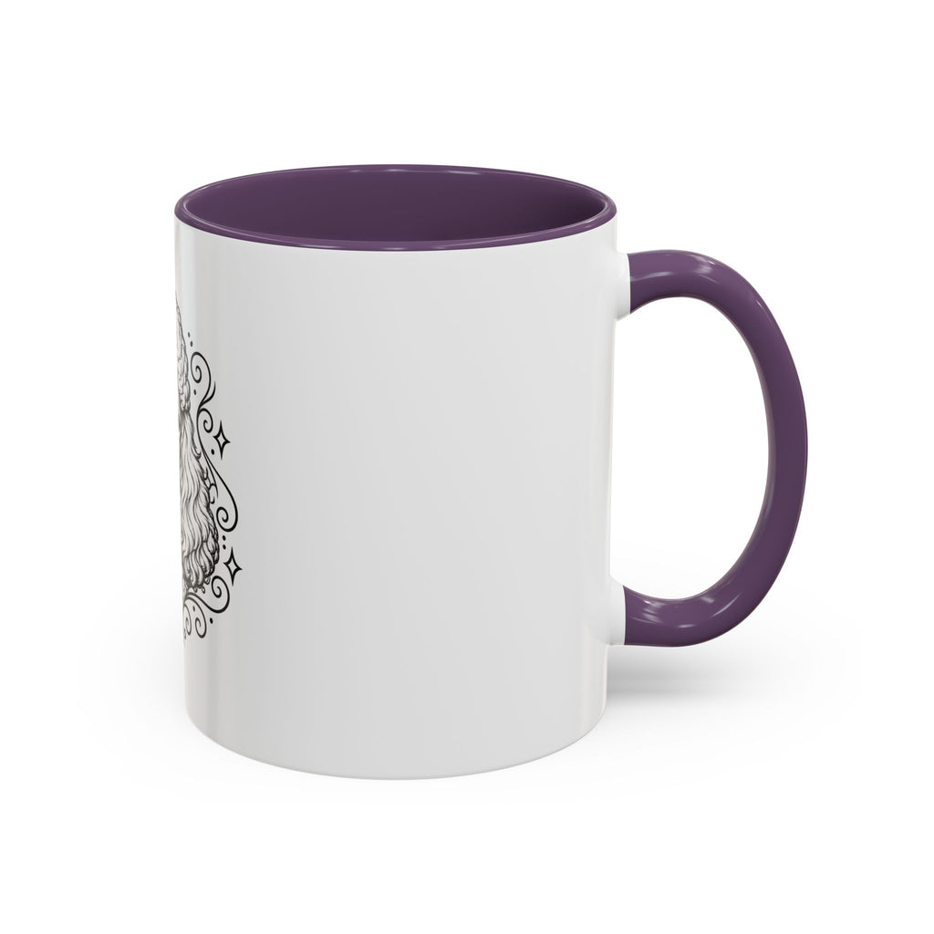 Copy of Mystical Miniature Poodle Line Art Accent Coffee Mug – Mystical Dog Portrait 11/15oz