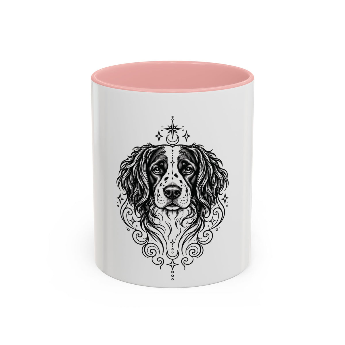 Mystical Stabyhoun Line Art Accent Coffee Mug – Mystical Dog Portrait 11/15oz