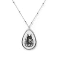 Mystical Beauceron CE Oval Necklace — Engraved Pet Memorial Pendant