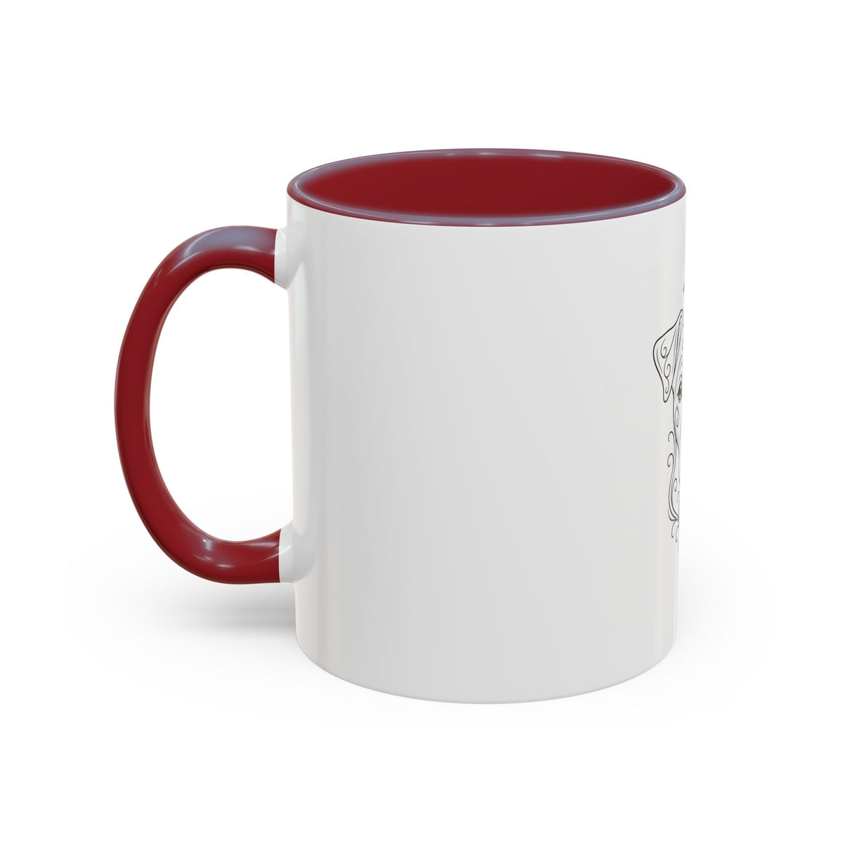 Mystical Jack Russell Terrier Line Art Accent Coffee Mug – Mystical Dog Portrait 11/15oz