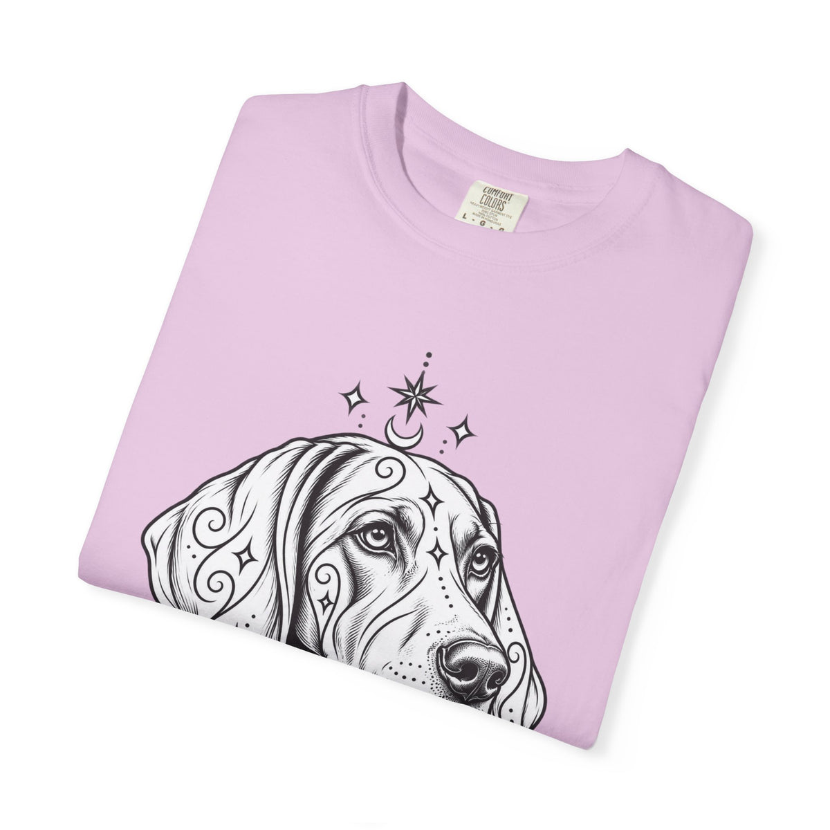 Mystical Weimaraner Line Art T-Shirt — Minimal Dog Portrait Tee