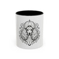 Copy of Mystical Miniature Poodle Line Art Accent Coffee Mug – Mystical Dog Portrait 11/15oz