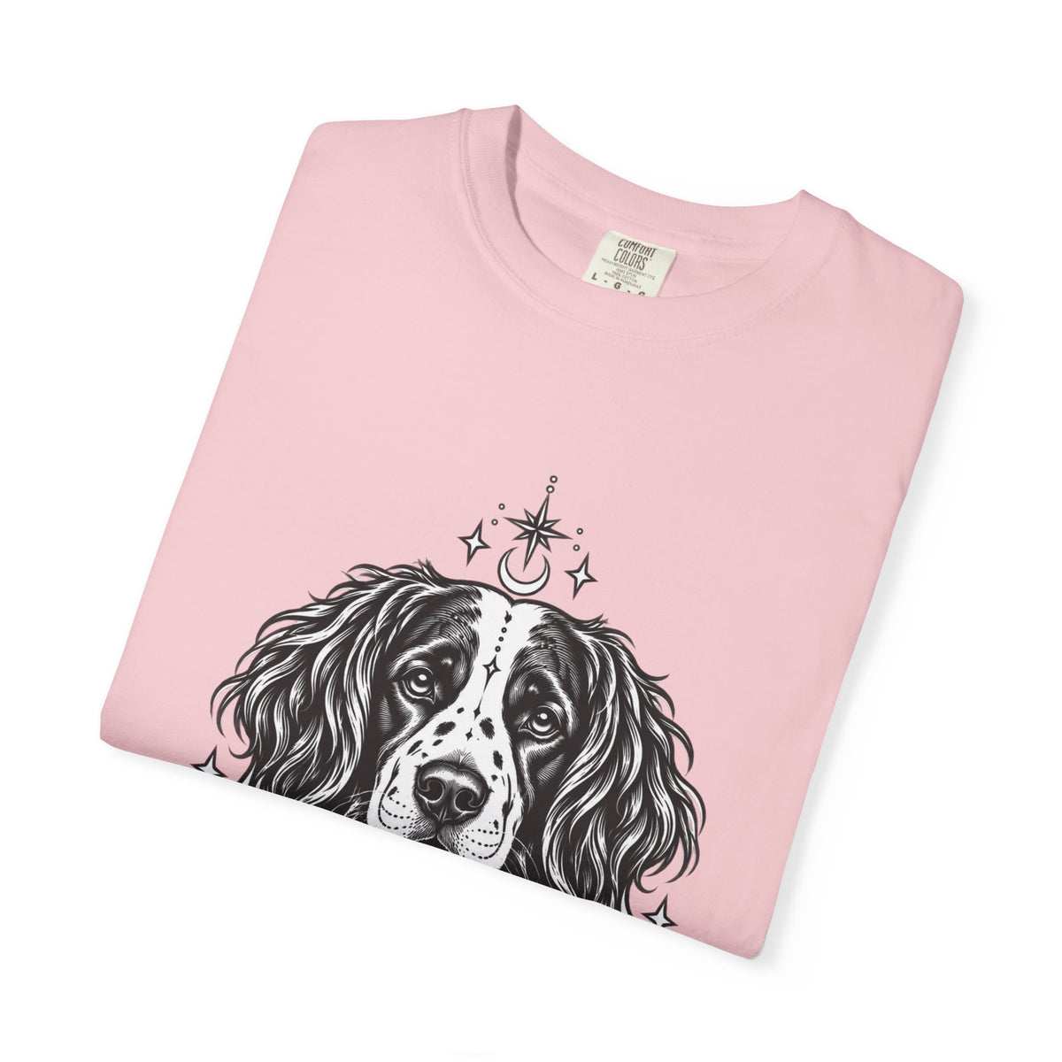 Mystical Stabyhoun Line Art T-Shirt — Minimal Dog Portrait Tee