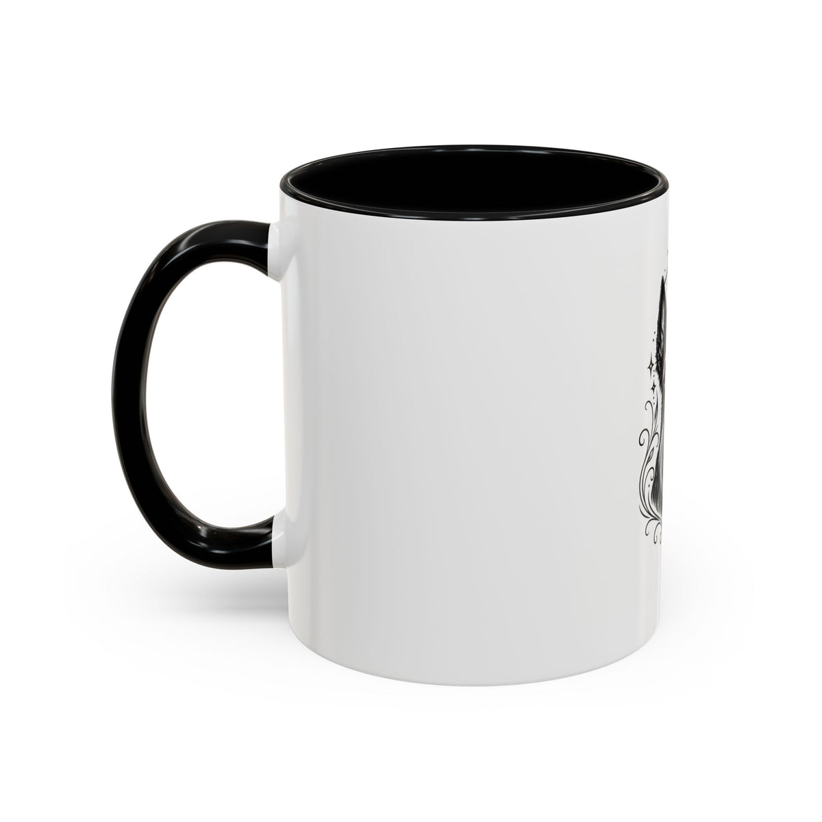 Mystical Scottish Terrier Line Art Accent Coffee Mug – Mystical Dog Portrait 11/15oz