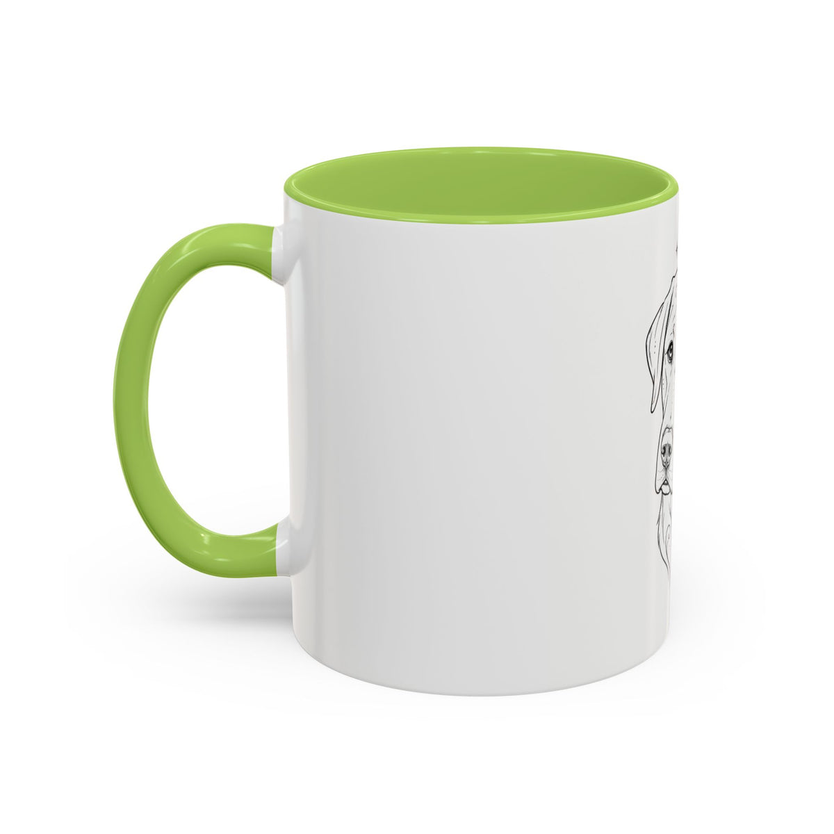 Mystical Labrador Retriever Line Art Accent Coffee Mug – Mystical Dog Portrait 11/15oz