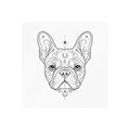 Mystical French Bulldog Mandala Sticker — Kiss-Cut Vinyl Decal