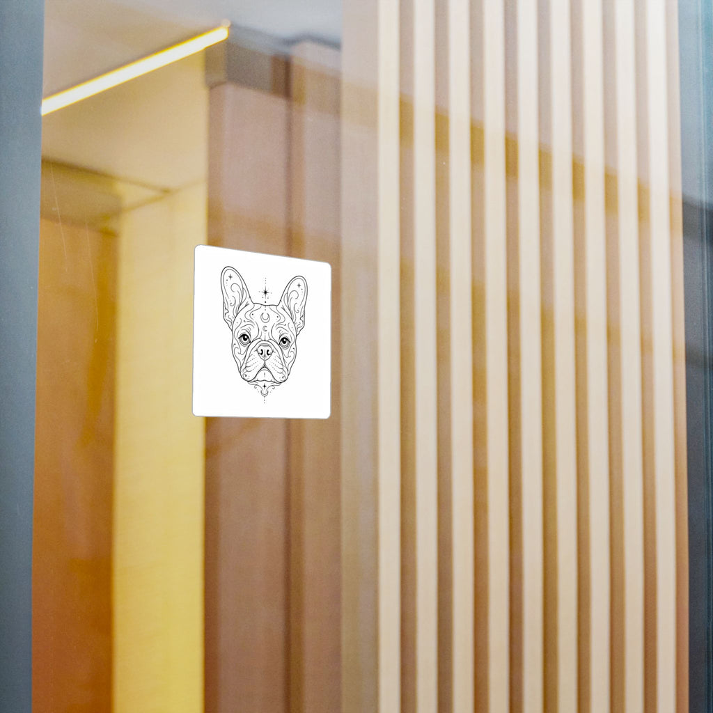 Mystical French Bulldog Mandala Sticker — Kiss-Cut Vinyl Decal