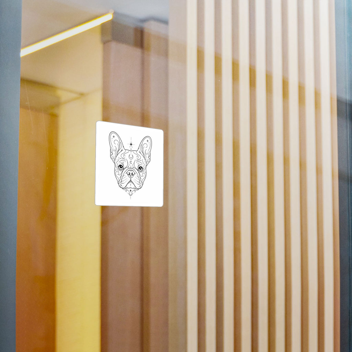 Mystical French Bulldog Mandala Sticker — Kiss-Cut Vinyl Decal