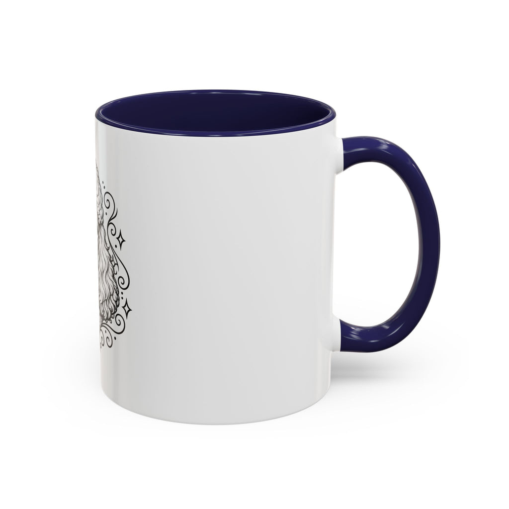 Copy of Mystical Miniature Poodle Line Art Accent Coffee Mug – Mystical Dog Portrait 11/15oz