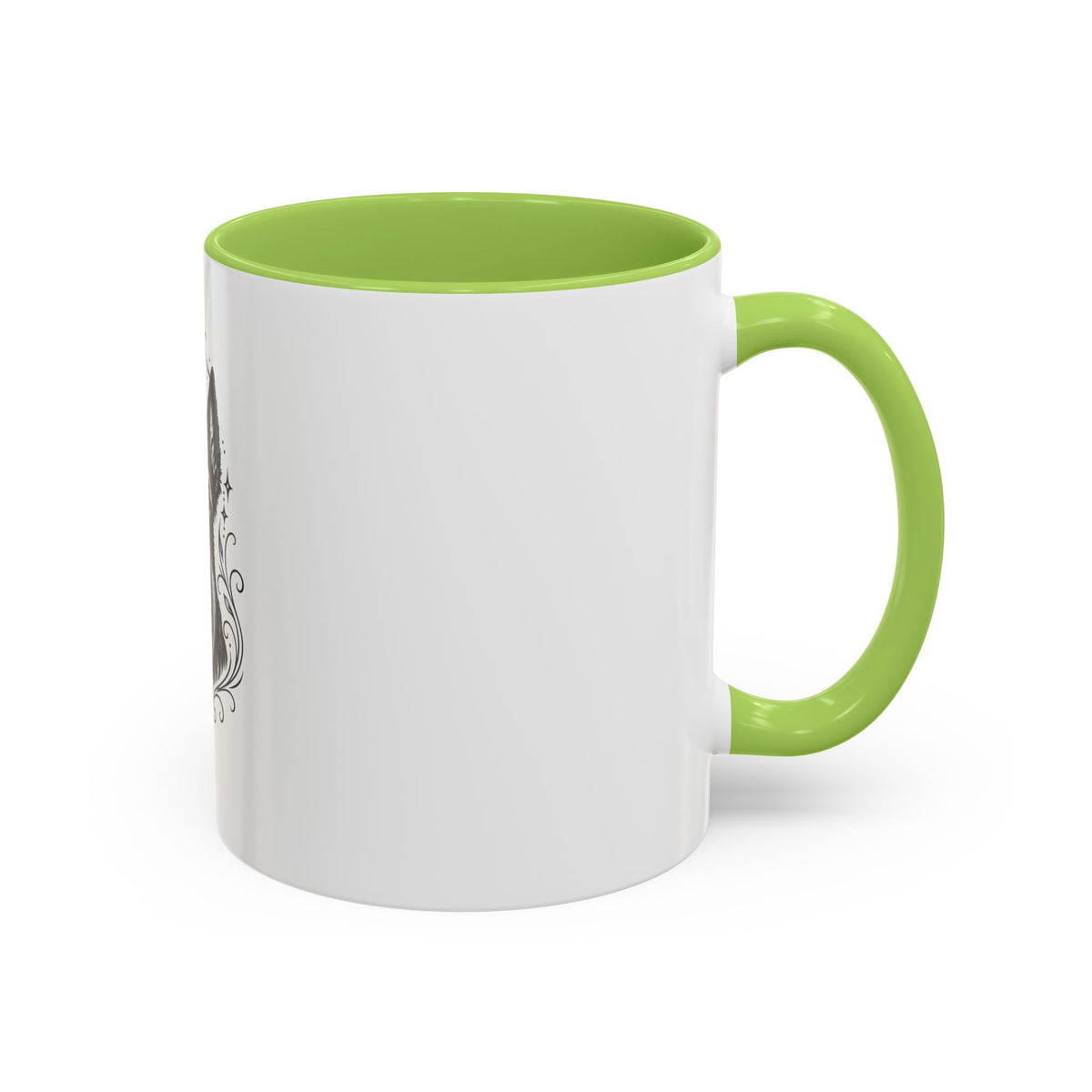 Mystical Scottish Terrier Line Art Accent Coffee Mug – Mystical Dog Portrait 11/15oz