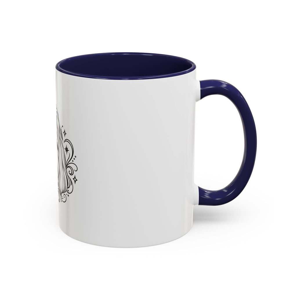 Mystical Shih Tzu Line Art Accent Coffee Mug – Mystical Dog Portrait 11/15oz
